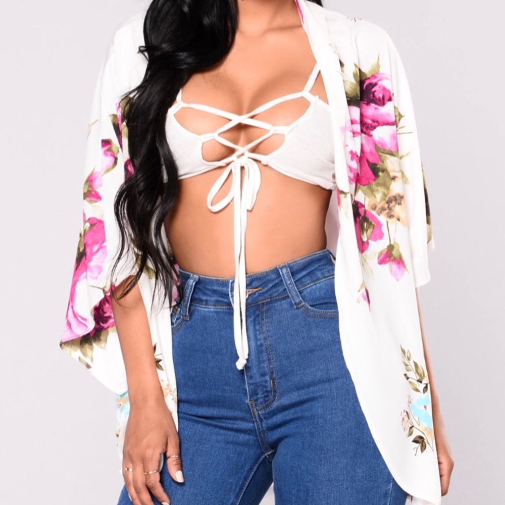 Fashion Nova Rosie Rose Kimono